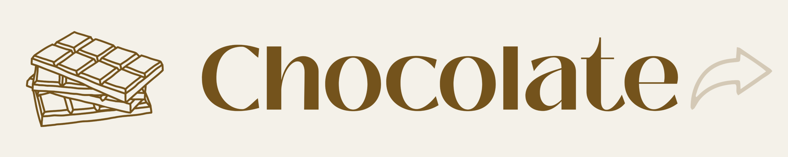 Icon for chocolate category showing a stack of chocolate squares.