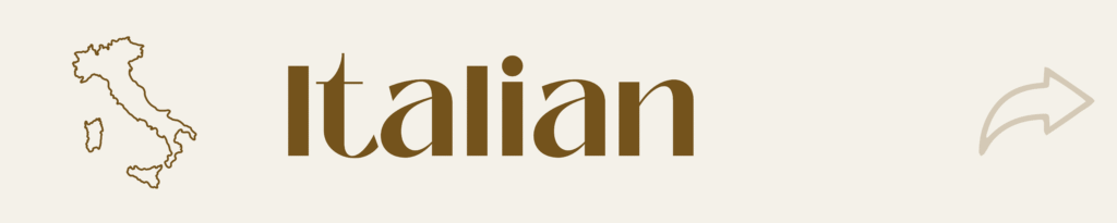 Icon for Italian dessert category showing outline map of Italy, including the islands of Sicily and Sardinia.